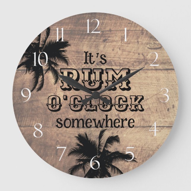 Relógio Grande Bar da Praia Rum O'Clock (Frente)