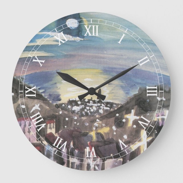 Relógio Grande Barcelona à noite por Walter Gramatte (Frente)