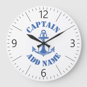 Relógio Grande Barco conhecido personalizado do capitão