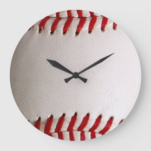Relógio Grande Basebol e Softbol Costura Vermelha