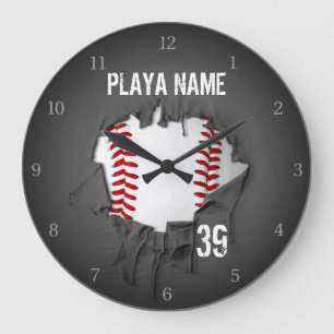 Relógio Grande Basebol rasgado
