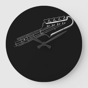 Relógio Grande Bass Player Bass Guitar Design