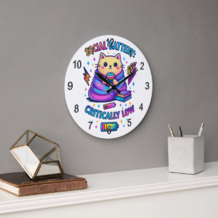 Relógio Grande Bateria social crítica...