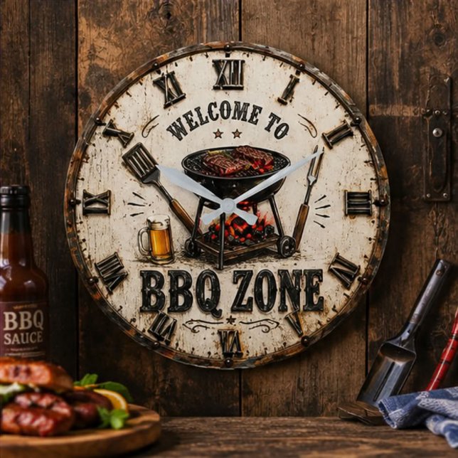 Relógio Grande BBQ Zone  Barbecue Grill (Criador carregado)