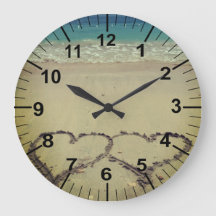 Beach Theme Hearts In Sand