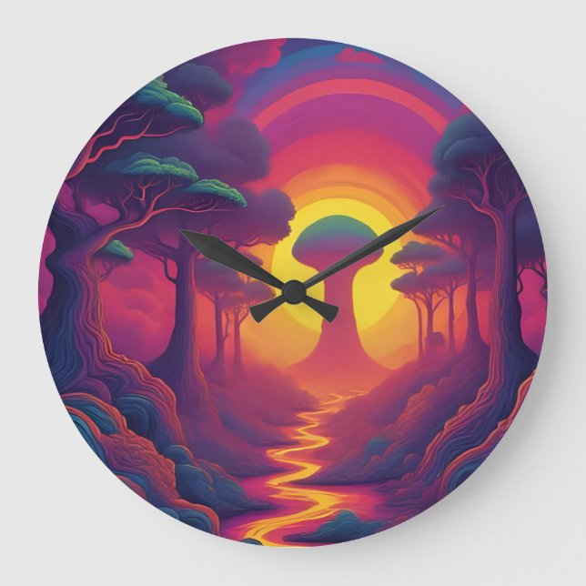 Relógio Grande Beginning of The Fall Art (Frente)