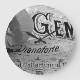 Relógio Grande Begonia Gems Pianoforte