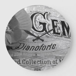 Relógio Grande Begonia Gems Pianoforte