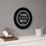 Relógio Grande beijo personalizado, exclusivo, elegante e minimal<br><div class="desc">Esta design é acessível a todos. Sinta-se livre para personalizar o logotipo, as imagens, o texto e as cores de acordo com suas preferências. Muito obrigado.</div>