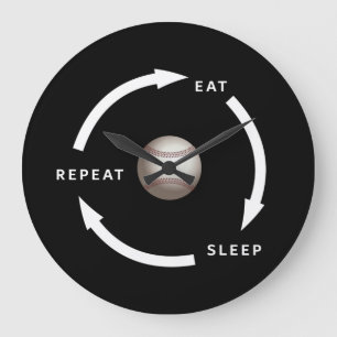 Relógio Grande Beisebol Dormir Repete Ventilador Esportivo Dizend