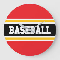 BEISEBOL Vermelho Brilhante Branco Preto Laranja L