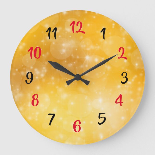 Relógio Grande Beleza Amarela (Frente)