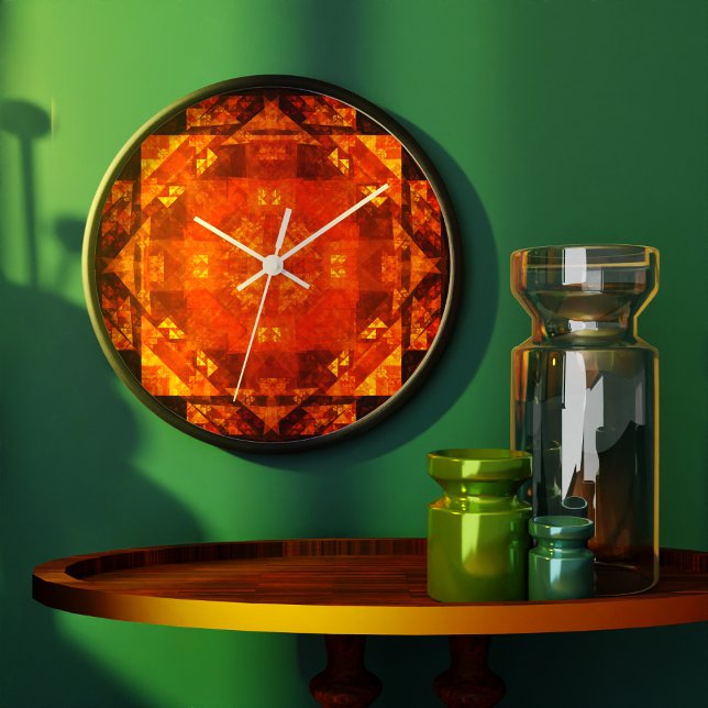 Relógio Grande Bênção da Abstrato Art (Blessing Abstract Art Round Clock)