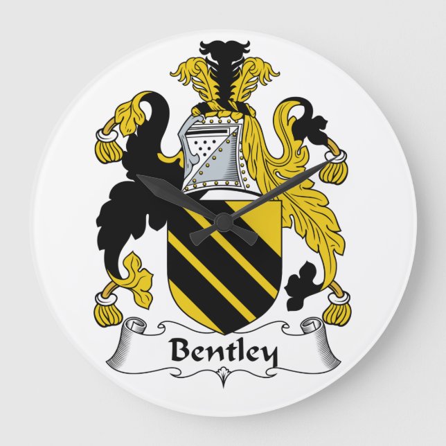 Relógio Grande Bentley Family Crest (Frente)