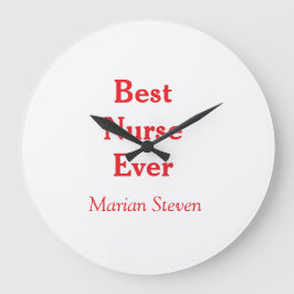 Relógio Grande Best nurse ever medical professional paramedical d