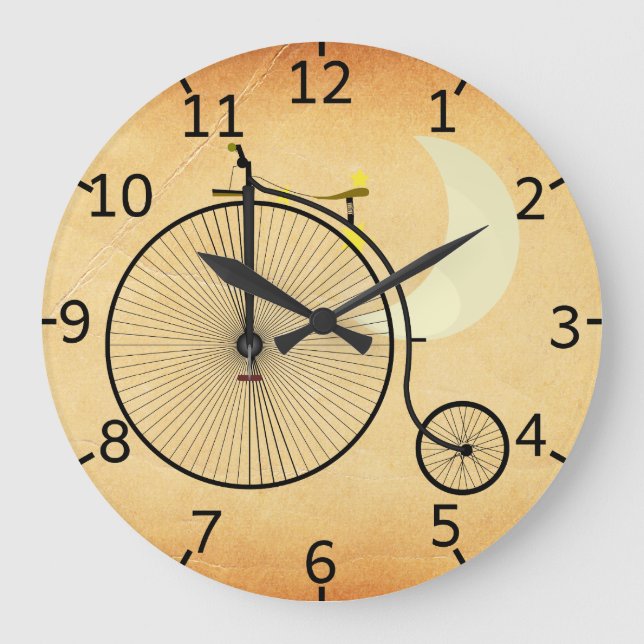 Relógio Grande Bicicleta Vintage (Frente)