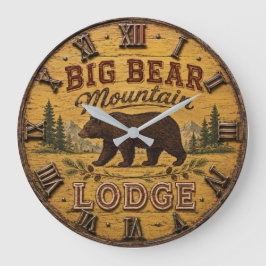 Relógio Grande Big Bear Mountain Lodge Rustic