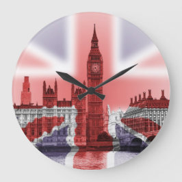 Relógio Grande Big Ben e Casas do Parlamento, Union Jack