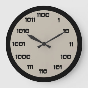 Relógio Grande Binary Code Clock