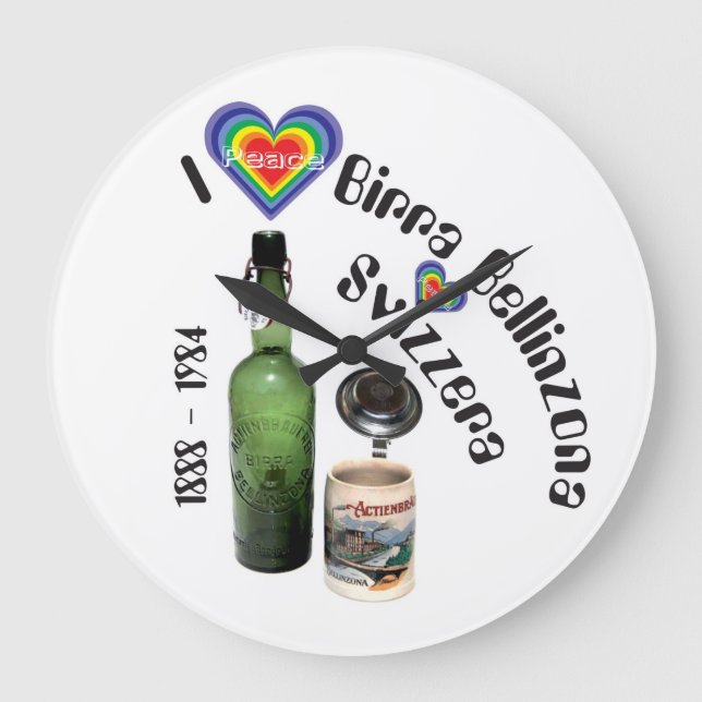 Relógio Grande Birra Bellinzona Svizzera (Frente)