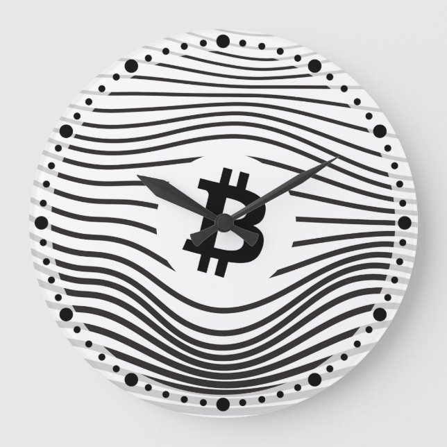 Relógio Grande Bitcoin Force (White) Case-Mate iPhone Case (Frente)