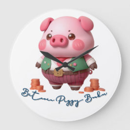 Relógio Grande Bitmoney Piggy Banker