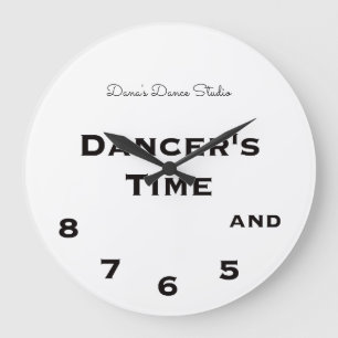 Relógio Grande Black and white Dancer's Time 5, 6, 7 and 8