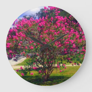 Relógio Grande Blooming Crepe Myrtle Tree