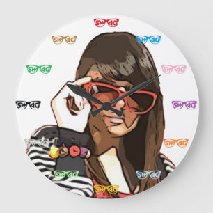 Relógio Grande Bloqueio da parede de troca