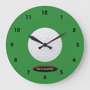 Relógio Grande Bloqueio de Design de Golfe