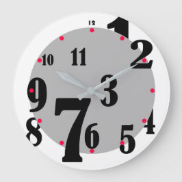 Relógio Grande Bloqueio de Números com Intermitência