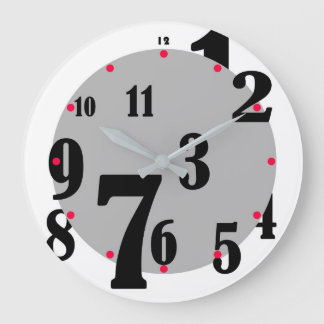 Relógio Grande Bloqueio de Números com Intermitência