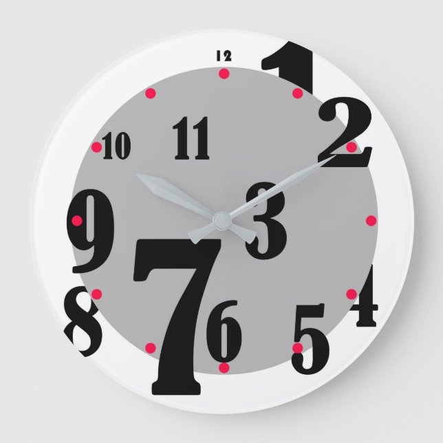 Relógio Grande Bloqueio de Números com Intermitência (Frente)