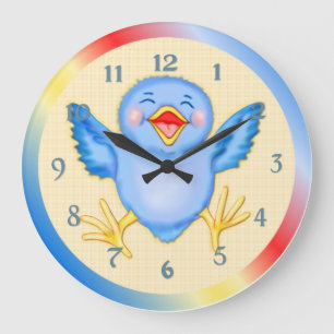 Relógio Grande Bluebird da felicidade