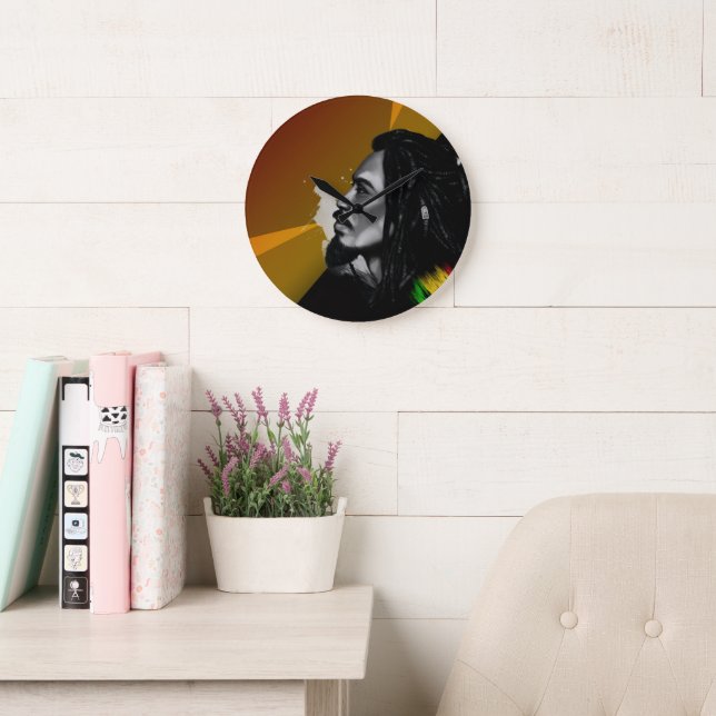 Relógio Grande Bob Marley Wall Clock (Sala de leitura)