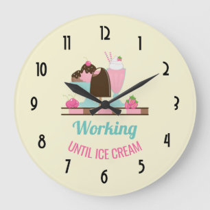 Relógio Grande Bobo Trabalhando Até Sorvete - Tentativas Iumivas