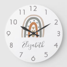 Boho arco-íris castanho bege cinza branca berçário