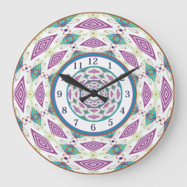 Relógio Grande Boho Mandala Large Clock