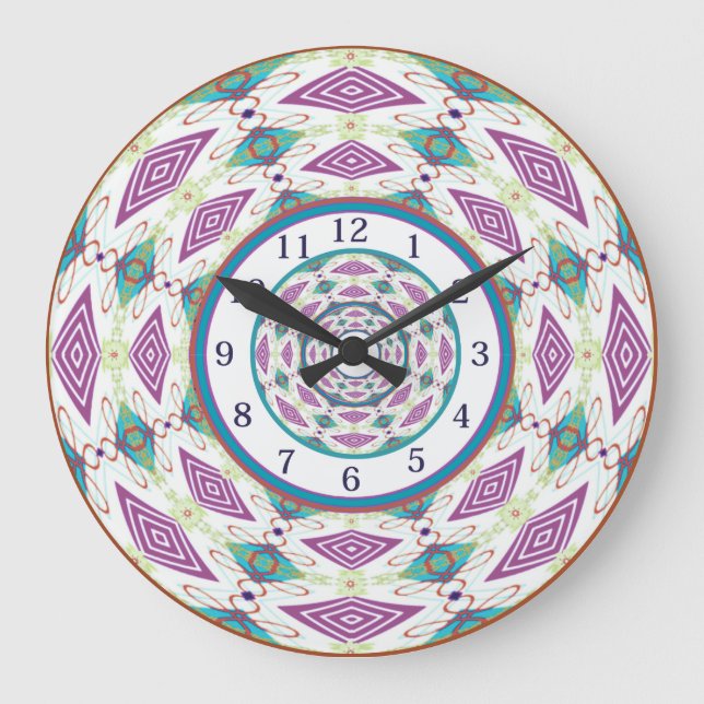 Relógio Grande Boho Mandala Large Clock (Frente)