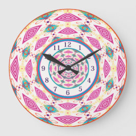 Relógio Grande Boho Mandala Large Clock