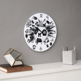 Relógio Grande bola de futebol de sala de esportes