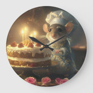 Relógio Grande Bolo de Aniversário por Fabuloso Criador de Ratos