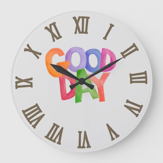 Relógio Grande Bom dia (Frente)