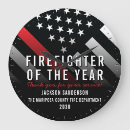 Relógio Grande Bombeiro do ano - Sinalizador da Linha Vermelha do