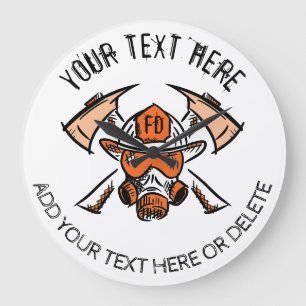 Relógio Grande Bombeiros. Bombeiros. Modelo de Presente