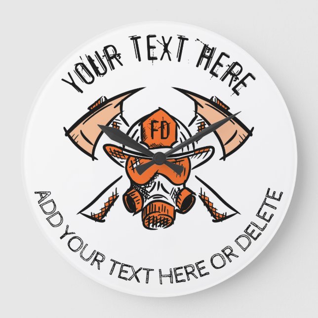 Relógio Grande Bombeiros. Bombeiros. Modelo de Presente (Frente)