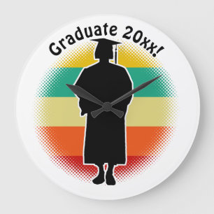 Relógio Grande Boné de Formando de Graduação Retroativa e Garo