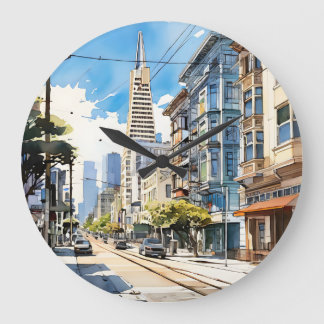 Relógio Grande Bonita caneta e esboço de tinta em São Francisco