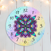 Bonito Colorida Roxo Mandala Mística