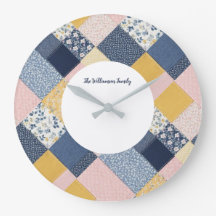 Bonito Faux Patchwork Russe Country Farmhouse